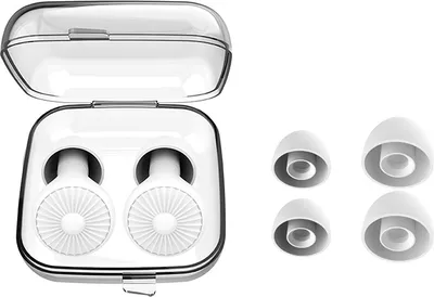 Image de INF Bouchons d'oreille antibruit avec étui Blanc