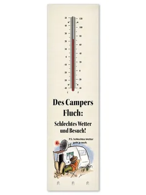 Produktbild von Thermometer + Schlüsselhalter - Des Campers Fluch T010