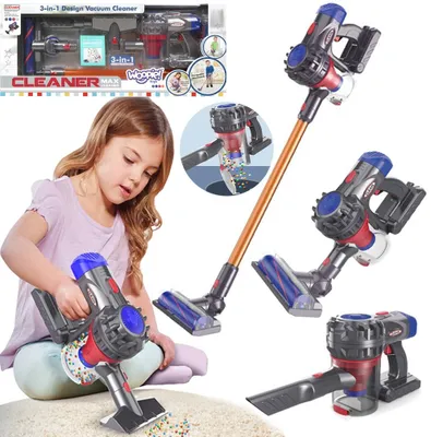 Immagine prodotto di WOOPIE Aspirapolvere verticale interattivo 3in1 per bambini con funzione di aspirazione