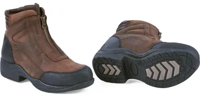 Image de BUSSE Chaussure d'équitation et d'écurie Zip It imperméable Chaussure d'extérieur marron 38