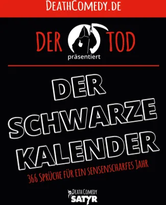 Produktbild von Der schwarze Kalender: 366 Sprüche für ein sensenscharfes Jahr