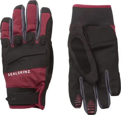 Produktbild von Sealskinz Handschuhe Sutton schwarz/rot, Gr.L