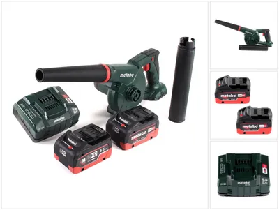 Produktbild von Metabo AG 18 Akku Gebläse 18 V + 2x LiHD Akku 5,5 Ah + Ladegerät