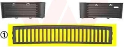 Image de VAN WEZEL Grille de pare-chocs avant pour SKODA Fabia I