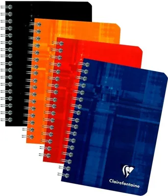 Immagine prodotto di Clairefontaine - Quaderno 95x140 mm a spirale assortito | 5 pezzi
