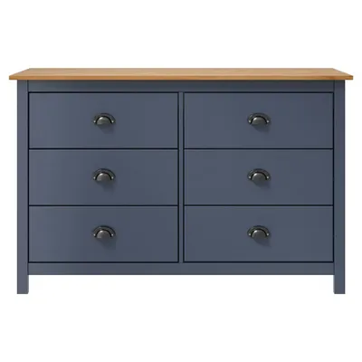 Immagine prodotto di Credenza Hill Grigia 125x40x80 cm in Legno Massello di Pino