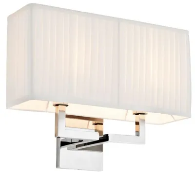 Produktbild von Casa Padrino Designer Wandleuchte Silber 36 x 13,5 x H. 27 cm - Luxus Kollektion