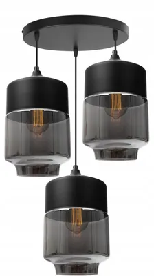 Produktbild von LED Deckenleuchte mit Glas Lampenschirm – Moderne Pendelleuchte Plafond Hängelampe für Wohnzimmer und Esszimmer