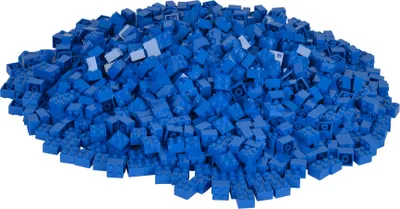 Produktbild von Simba Toys Bausteine Blox 1000 blaue 4er Steine lose
