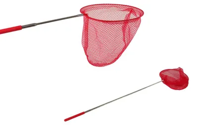 Obrázek produktu pro Motýlí síť proti hmyzu skládací teleskopická 85 cm červená