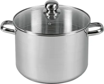 Zdjęcie produktu dla KARL KRÜGER duży garnek ze szklaną pokrywką 12 l Ø28 cm stal nierdzewna