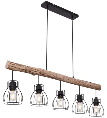Produktbild von Hängeleuchte, Käfig Design, Holz,  L 100 cm