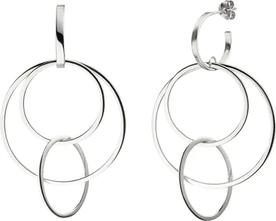 Produktbild von JOBO Halbcreolen 925 Sterling Silber Ohrringe Creolen Silberohrringe