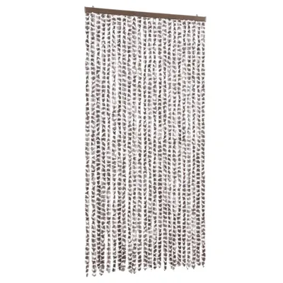 Produktbild von vidaXL Fliegenvorhang Taupe und Weiß 100x230 cm Chenille