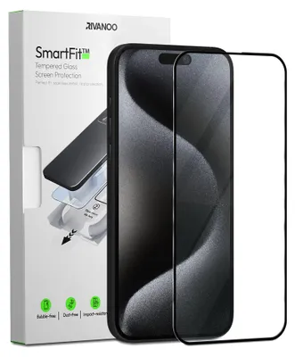 Zdjęcie produktu dla 1-pak iPhone 15 Pro Szkło ochronne na ekran - Szkło hartowane | [Automatyczna instalacja] - Bez bąbelków