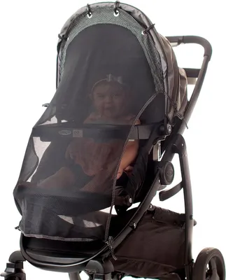 Produktbild von Großes Sonnenschutzschirm für Kinderwagen - durchsichtig - universell