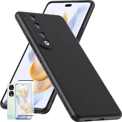 Immagine prodotto di Per Honor 90 Pro Custodia in silicone + Display LCD curvo 4D H9 Custodia in vetro per cellulare Custodia in TPU