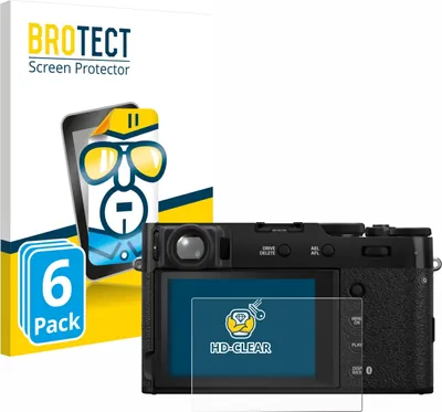 Produktbild von 6x Für Fujifilm X100VI Schutzfolie BROTECT Displayschutz Display Schutz Folie Klar Transparent