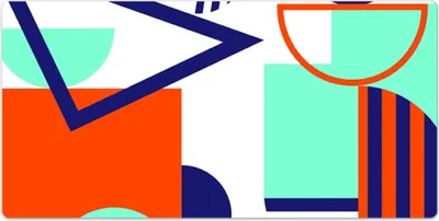 Produktbild von Tischunterlage - Mauspad - 120x60 cm - Laptop Schreibtischmatte - Abstraktes Muster