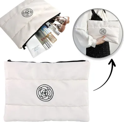 Produktbild von ECARLA Damen-Kosmetiktasche, gesteppt, wasserdicht - Weiß KS144B