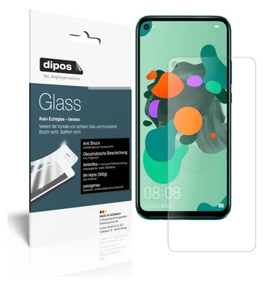 Produktbild von 2x Schutzfolie für Huawei nova 5i Pro matt - Anti-Shock 9H Folie dipos Glass Kunststoffglas
