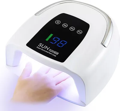 Produktbild von 200W kabellose Nageltrockner UV LED Nagellampe, Schnell trocknend, 3 Timer, tragbar, Salon & Heimgebrauch