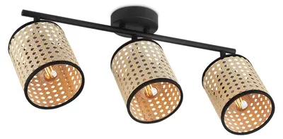 Produktbild von Home Sweet Home Rural LED Aufputz Rotan 3L - Schwarz