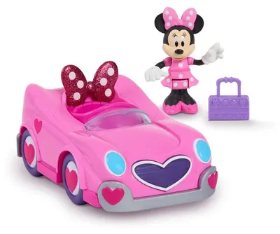 Produktbild von Just Play Minnie Maus Gelenkfahrzeug+figur 2 Modelle Zufälliger Versand Sortiert Rosa Kinder Rosa One Size
