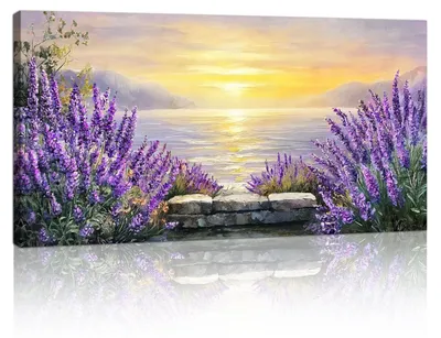 Zdjęcie produktu dla Solidchoice - Nowoczesny obraz na płótnie przedstawiający krajobraz, z ramą, 100 x 50 cm