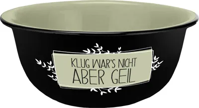 Produktbild von Müslischale Klug wars nicht Emaille-Optik 600ml