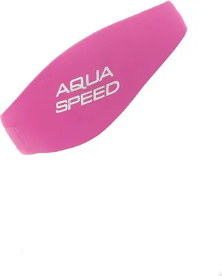 A pink Aqua Speed headband is shown against a white background.