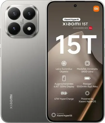 Produktbild von Xiaomi 15T 17,4 cm (6.83") 5G 12 GB 512 GB 5500 mAh Grau