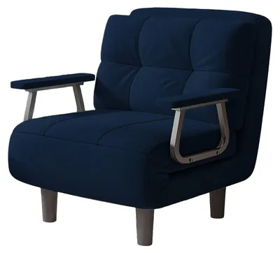 Immagine prodotto di Zitzak - Poltrona a sacco - Poltrona - Fauteuil - Braccioli regolabili - Schiuma traspirante - Blu - 82x68x65 cm