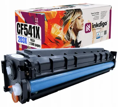 Produktbild von Inkdigo Toner CF541X für HP Color LaserJet Pro MFP M280nw, M281fdn, M281fdw, M281fw – Cyan, 2500 Seiten,, KI-generiertes Bild