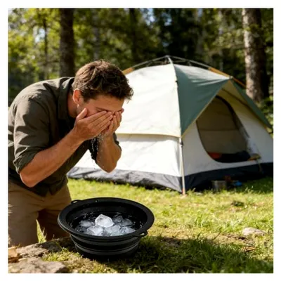 Produktbild von Gesichts-Eisbad-Schale | Kaltplunge-Facial-Badewanne - Gesichts-Eiswaschwanne,Für Geschäftsreise, Camping, Fitnesscenter, Wandern, Badezimmer, Dusche, Zuhause, Hotel