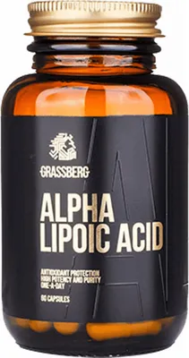 Produktbild von Grassberg Alpha Lipoic Acid (60 Caps) Unflavoured - Vitamine,  Mineralien & Gesundheit - Fettsuren