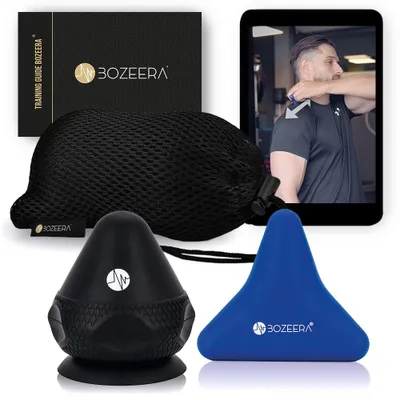 Produktbild von BOZEERA | Triggerpunkt Drücker Set | Triggerdinger mit Saugnapf | für Muskelschmerzen & Verspannungen| 2x Triggerpunkt Massagegerät |