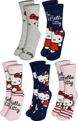 Produktbild von Hello Kitty Socken für Damen - Frauen Sneaker Strümpfe 38-43 (5er Pack) 38-43