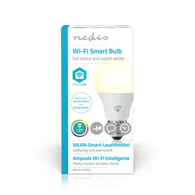 Produktbild von Nedis WIFILC11WTE27, Intelligentes Leuchtmittel, WLAN, Weiß, LED, E27, A-Form