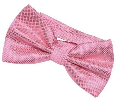 Produktbild von DonDon Herren Fliege 12 x 6 cm gebunden mit Hakenverschluss und größenverstellbar für besondere Anlässe rosa