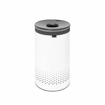 Produktbild von Brabantia 304880, 60 l, Rund, Weiß, Schwarz, Kunststoff, Belgien