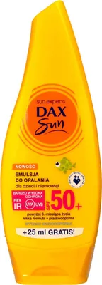 Zdjęcie produktu dla Dax Sun Emulsja do opalania dla dzieci i niemowląt SPF 50+ 175ml