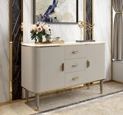 Immagine prodotto di Mobili di design cassettiera soggiorno moderno grigio legno nuovo