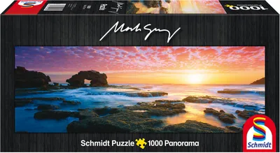 Produktbild von 1000 Teile Schmidt Spiele Puzzle Panorama Mark Gray Bridgewater Bay Sunset 59289