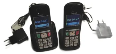 Produktbild von Gigaset E275 Duo – Zwei DECT-Telefone – schnurlos, schwarz, italienische Version