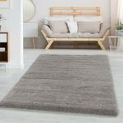 Produktbild von Weicher Hochflor-Teppich mit dichter Struktur - gemütliches Wohnaccessoire für moderne Räume, Größe: 160 x 230 cm, Farbe: Beige