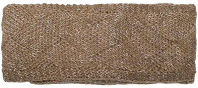 Produktbild von styleBREAKER Damen Strick Stirnband einfarbig mit Rauten Muster, Thermo Fleece Futter, Winter Headband Uni 04026062