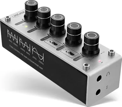 Produktbild von InLine® AmpEQ Hi-Res AUDIO Kopfhörer-Verstärker und Equalizer, 3,5mm Klinke USB