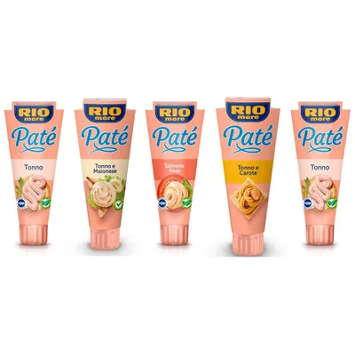 Produktbild von TESTPAKET Rio Mare Patè Tonno Thunfischcreme 5 x 100g Streichfähige