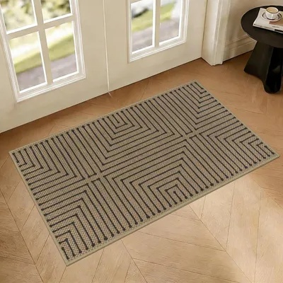 Obrázok produktu pre Podlahová rohož do interiéru, 43 x 75 cm, protišmyková, umývateľná, hnedá (Diamant)